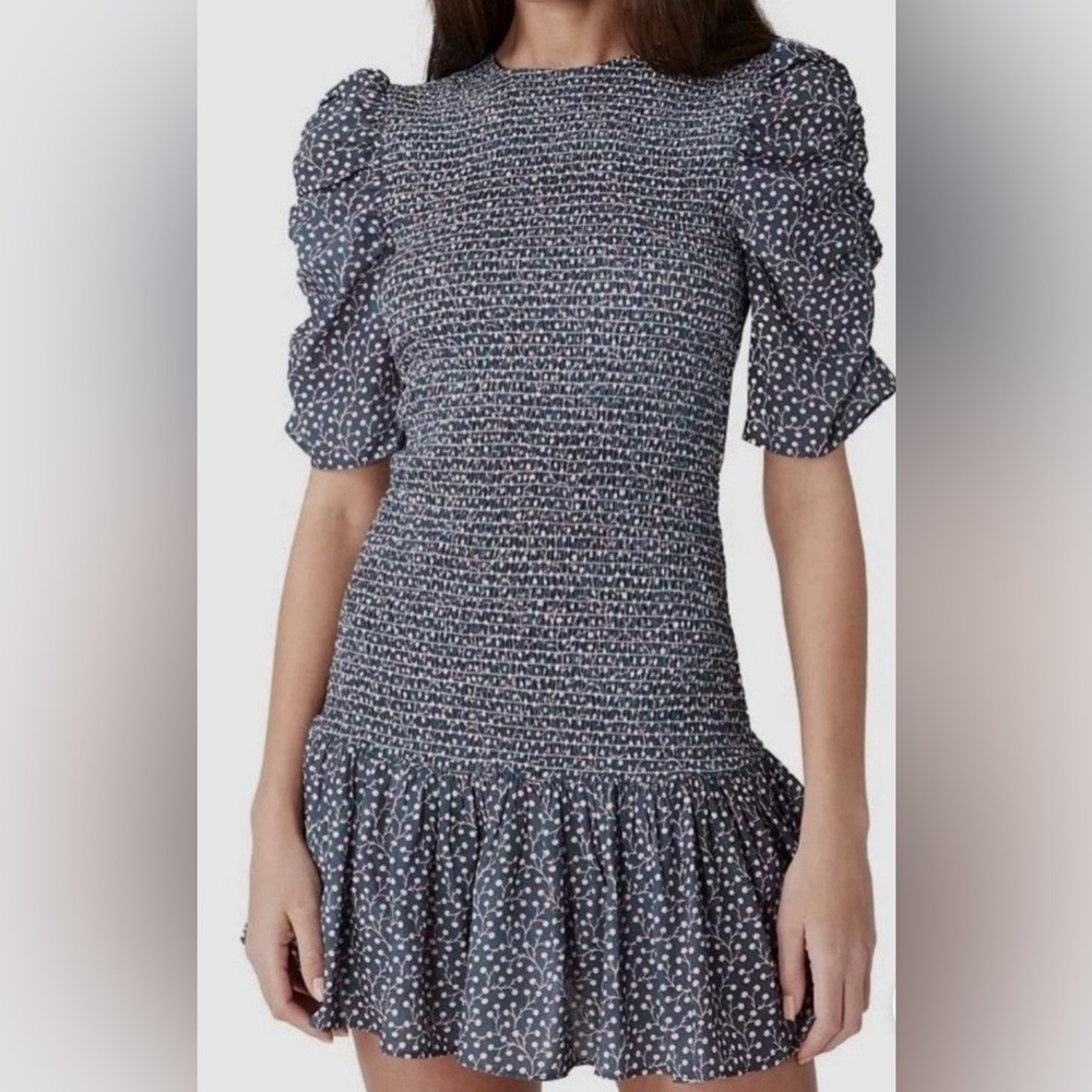 French Connection Smocked Mini Dress